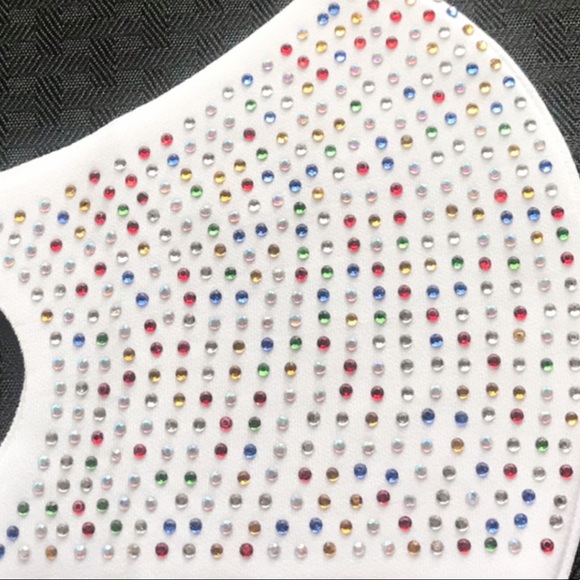 SOLD OUT🆕🔥 RHINESTONE FACE MASK - Picture 8 of 11